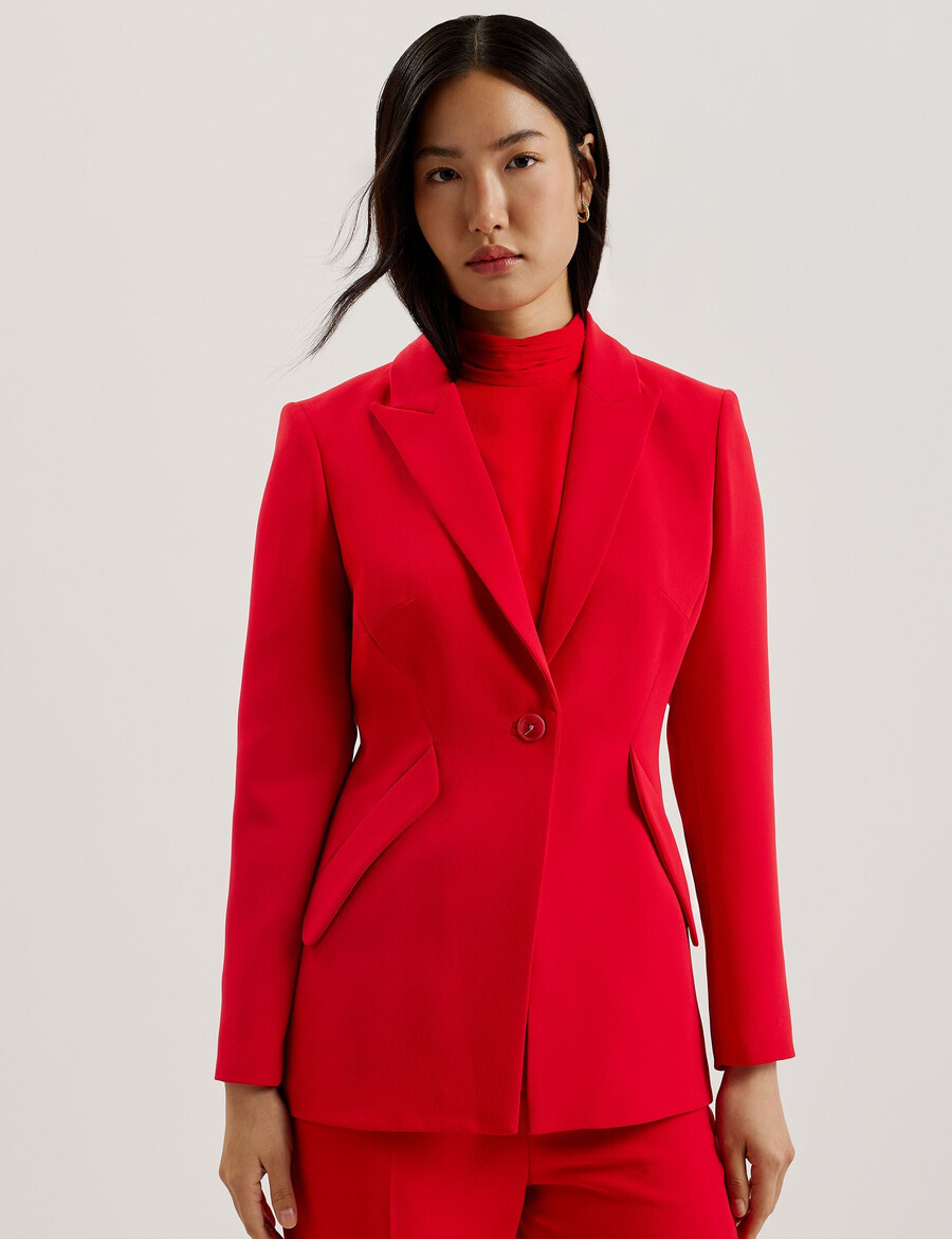 manabl - slim fit single breasted tailored blazer
