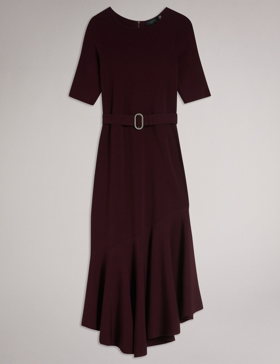 samalee - gebreide midi-jurk met flippy zoom