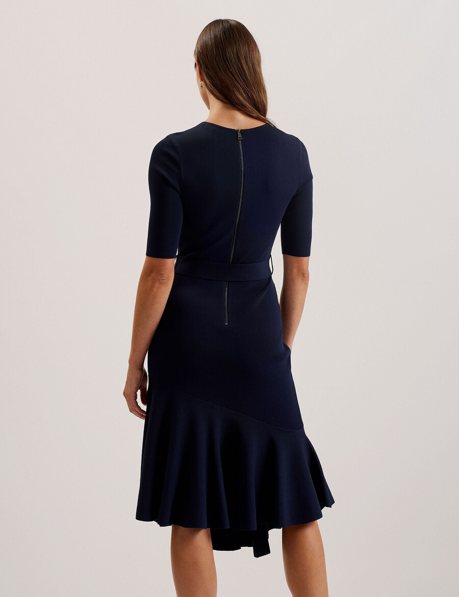 samalee - gebreide midi-jurk met flippy zoom