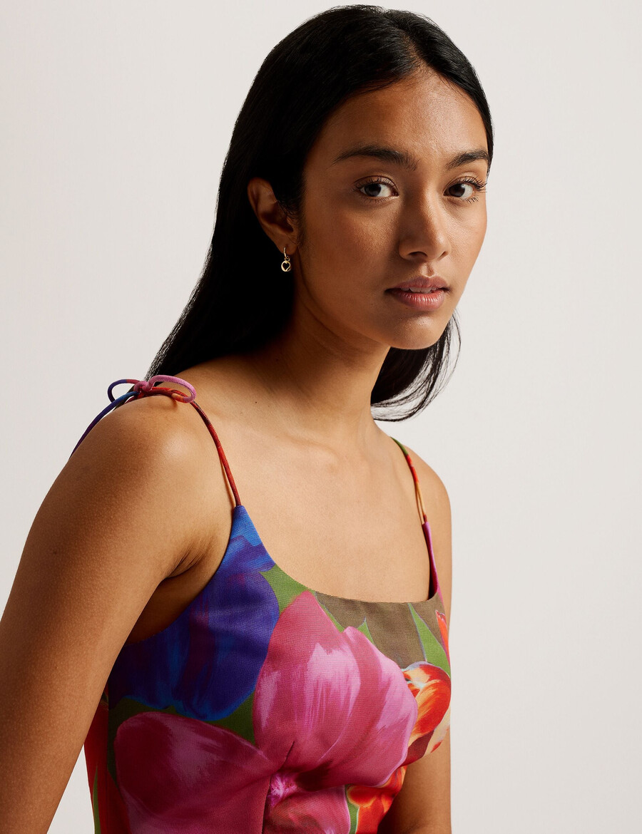 jyneen - mini-jurk met print en aansluitend lijfje