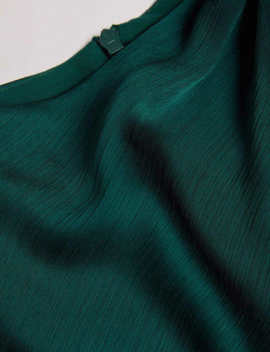 rimini - midaxi-jurk van chiffon met gedrapeerde halslijn
