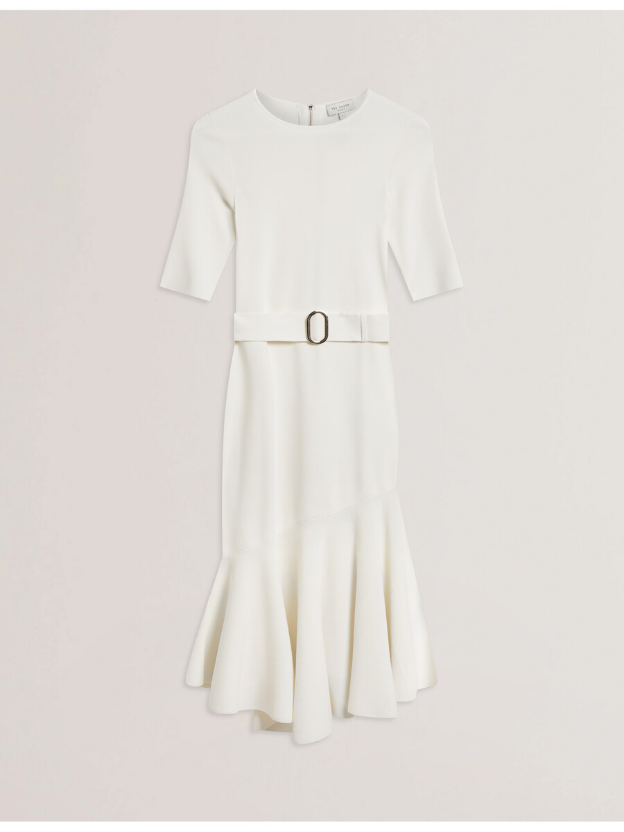 samalee - gebreide midi-jurk met flippy zoom
