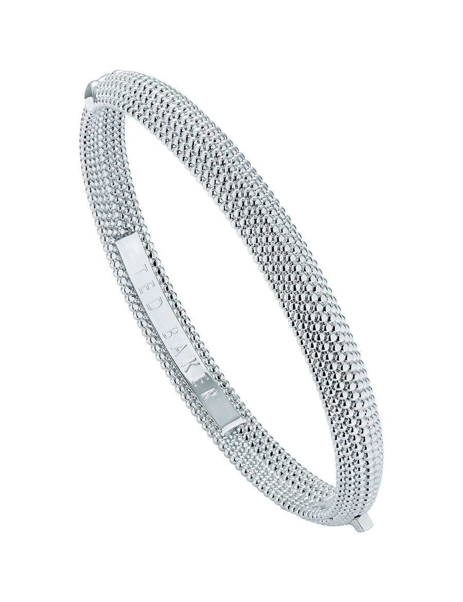 dotett - armband met gestippelde textuur en scharnier