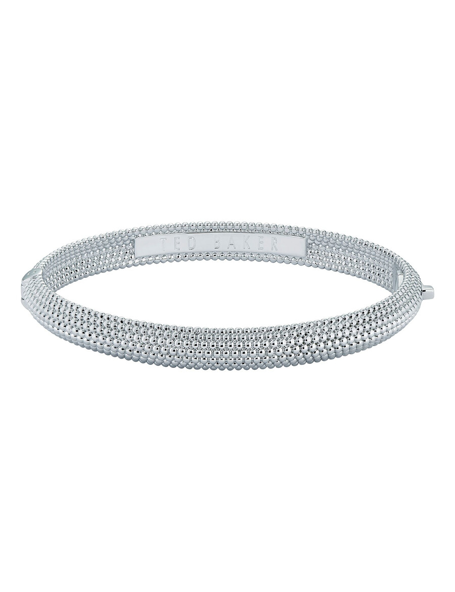 dotett - armband met gestippelde textuur en scharnier