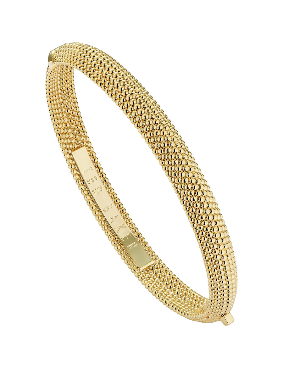 dotett - armband met gestippelde textuur en scharnier