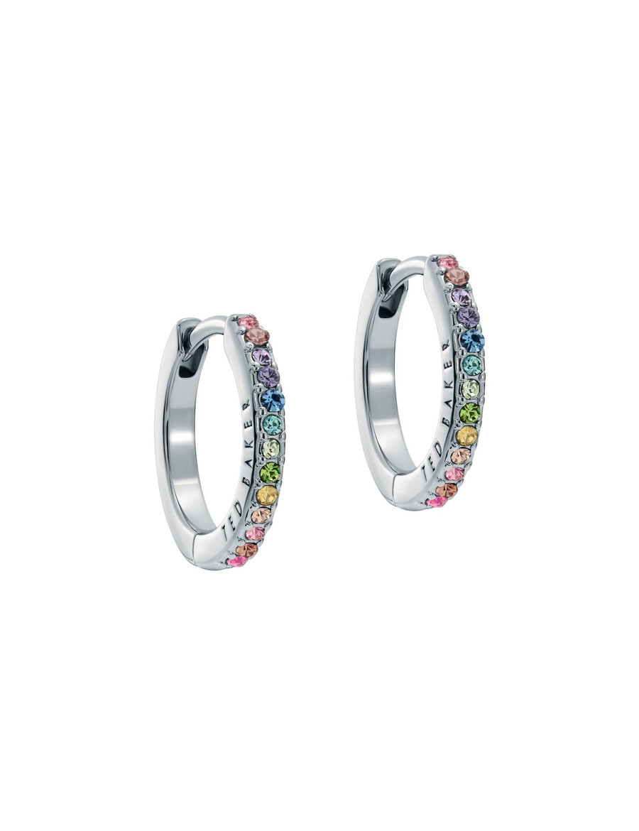 heplie - kristallen huggie hoop oorbellen