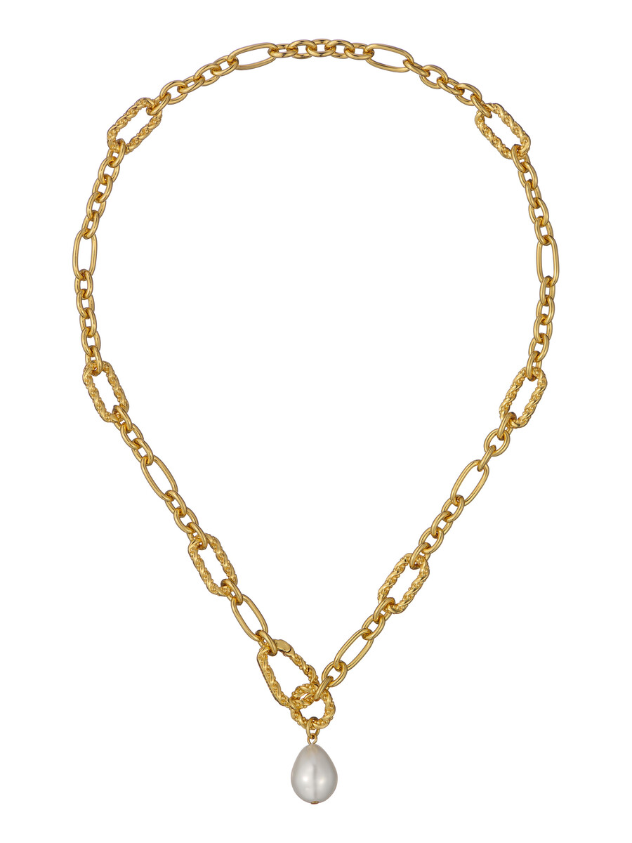 timora - ketting met hanger in de vorm van een gedraaide parel