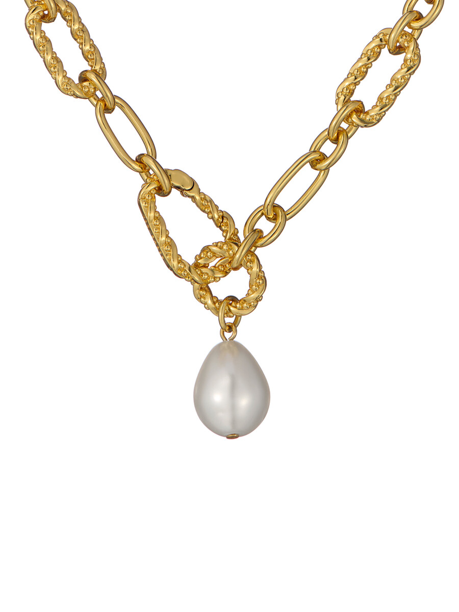 timora - ketting met hanger in de vorm van een gedraaide parel