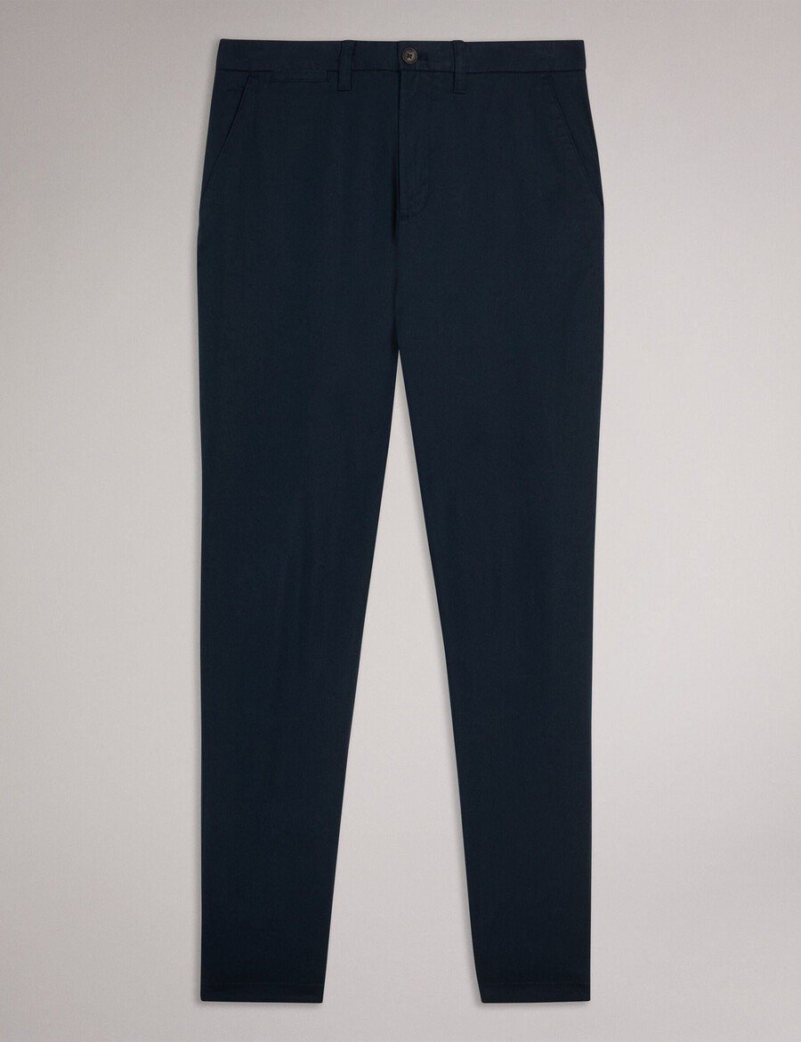haybrn - normale pasvorm getextureerde chino broek