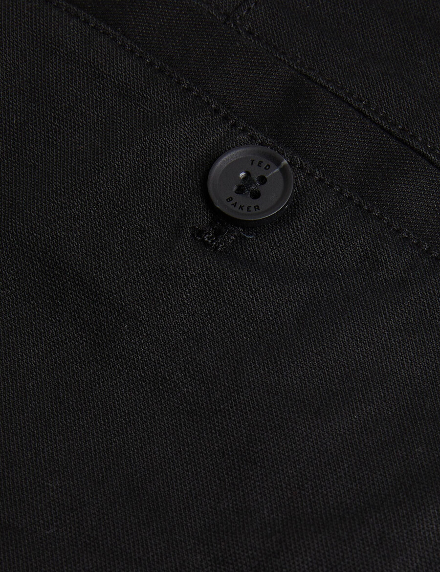 haybrn - normale pasvorm getextureerde chino broek