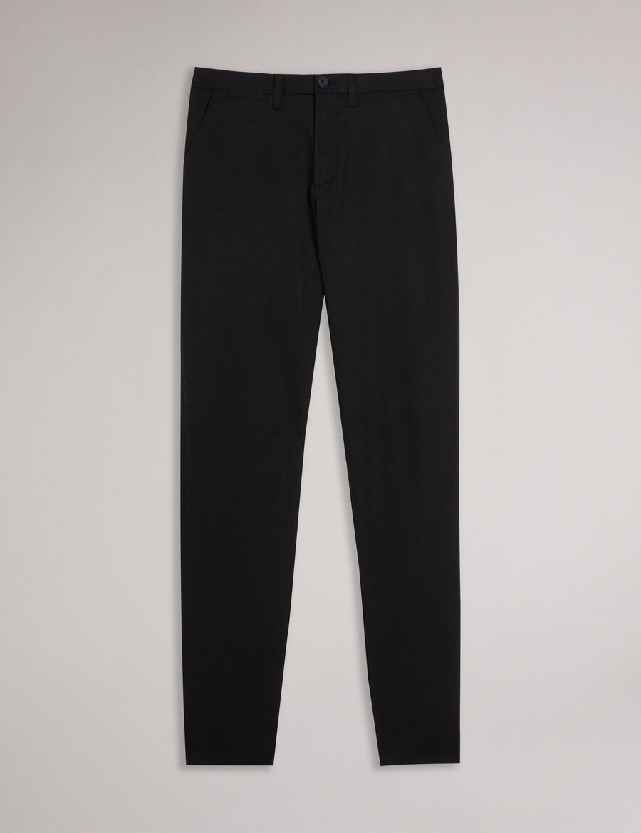 haybrn - normale pasvorm getextureerde chino broek