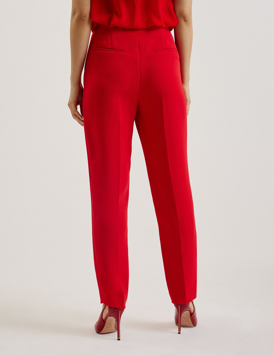 manattl - getailleerde broek met hoge taille en taps toelopende pijpen