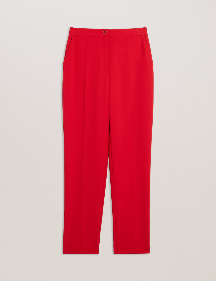 manattl - getailleerde broek met hoge taille en taps toelopende pijpen