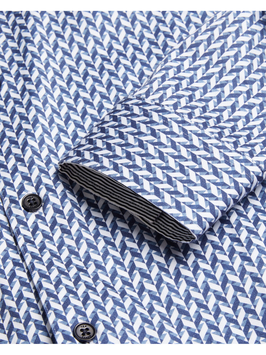 laceby - slim fit shirt met lange mouwen en geometrische print