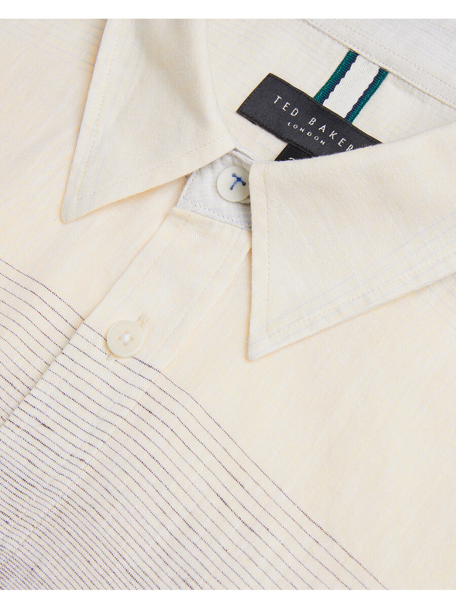 ackley - shirt met lange mouwen en ombre-print normale pasvorm