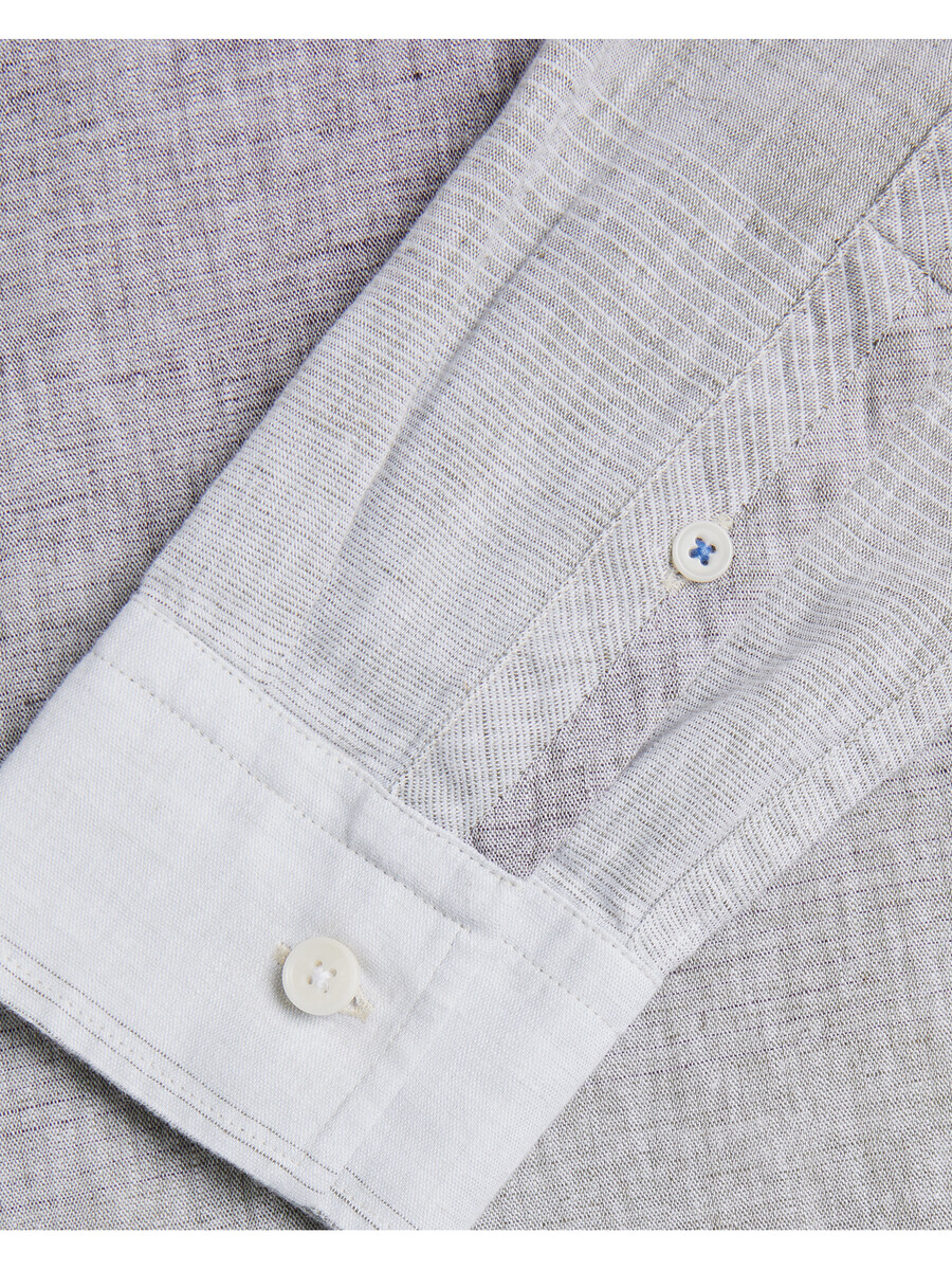 ackley - shirt met lange mouwen en ombre-print normale pasvorm