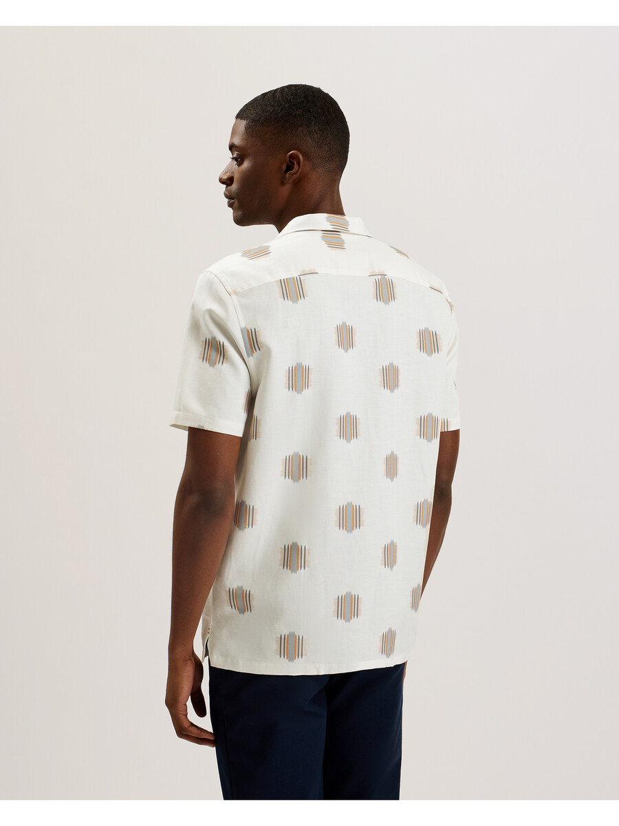 dimitre - bedrukt t-shirt met korte mouwen van katoenmix