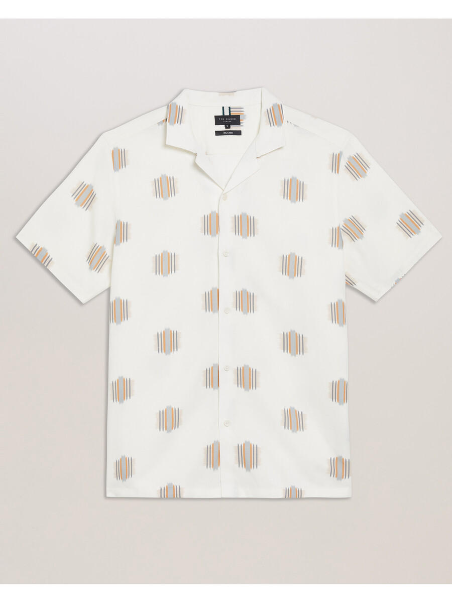 dimitre - bedrukt t-shirt met korte mouwen van katoenmix