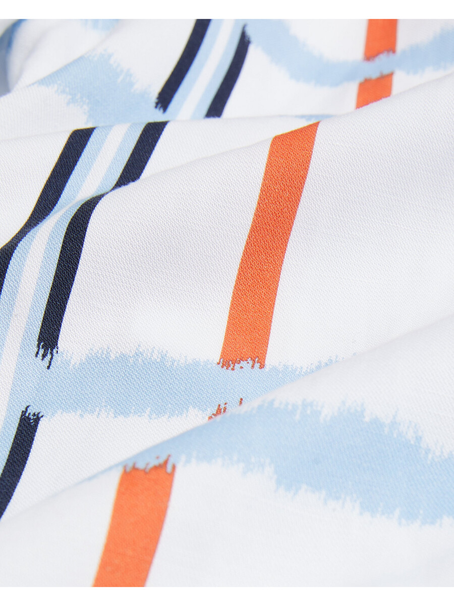 gardon - relaxed t-shirt met korte mouwen en ruitprint
