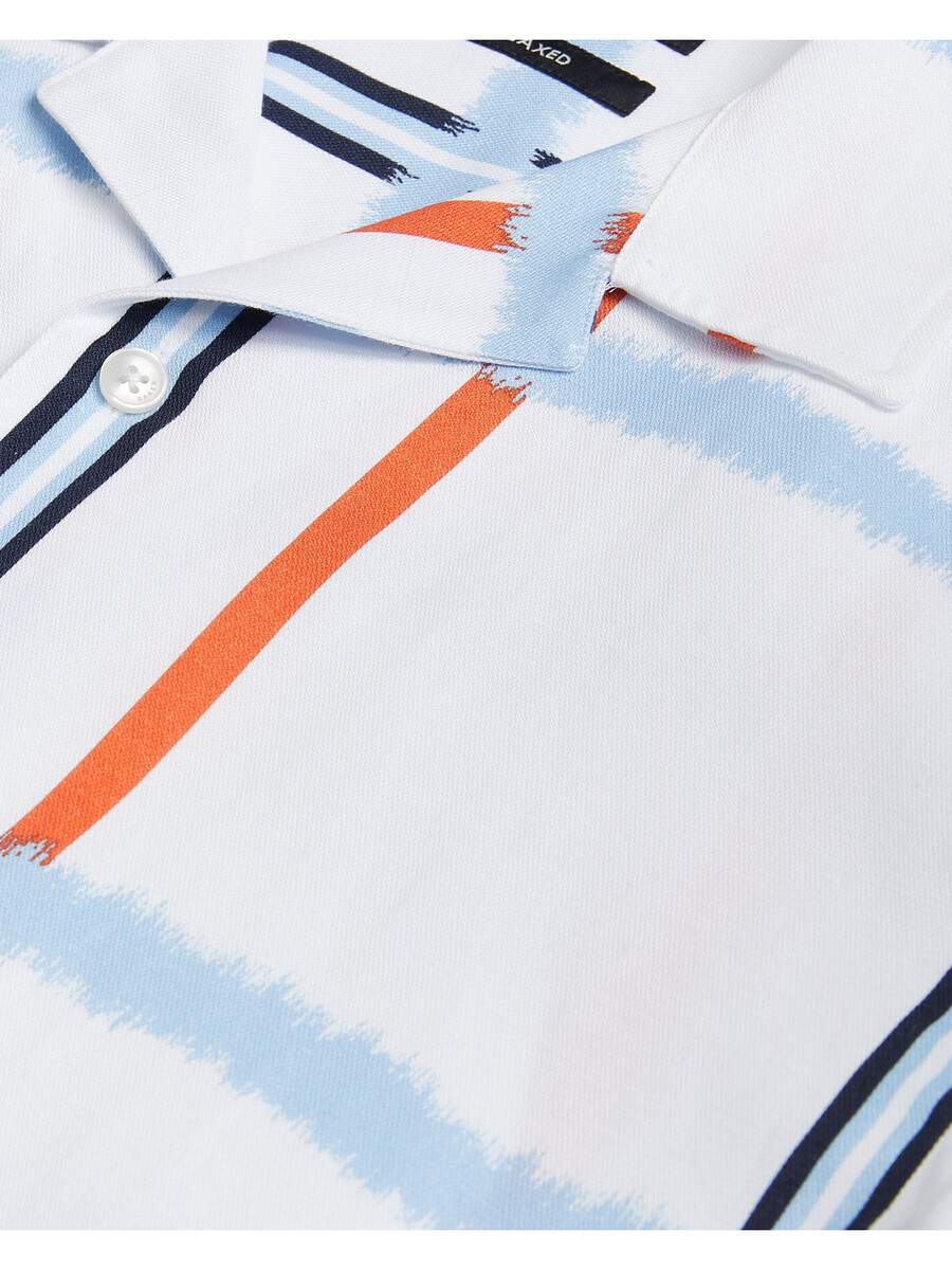 gardon - relaxed t-shirt met korte mouwen en ruitprint