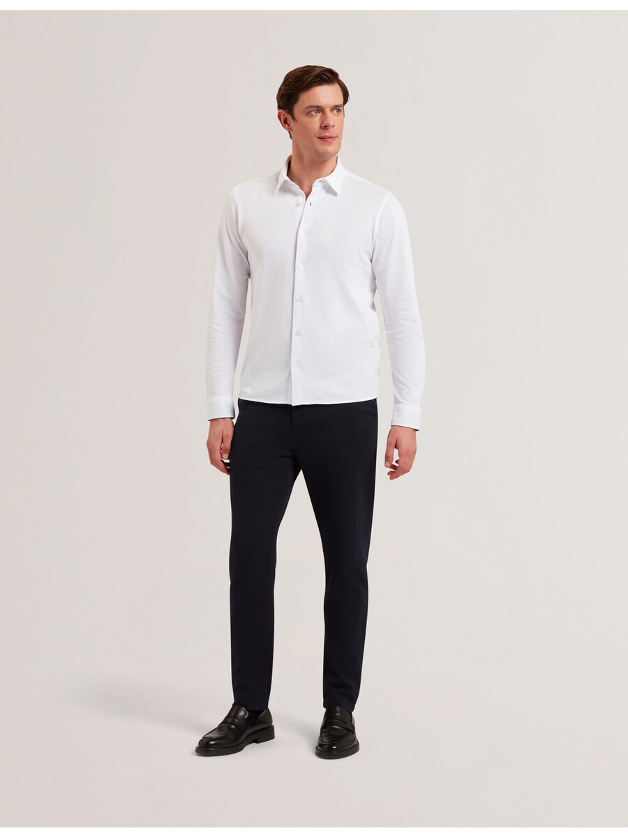 luckey - t-shirt met lange mouwen van katoenpiquéjersey normale maat