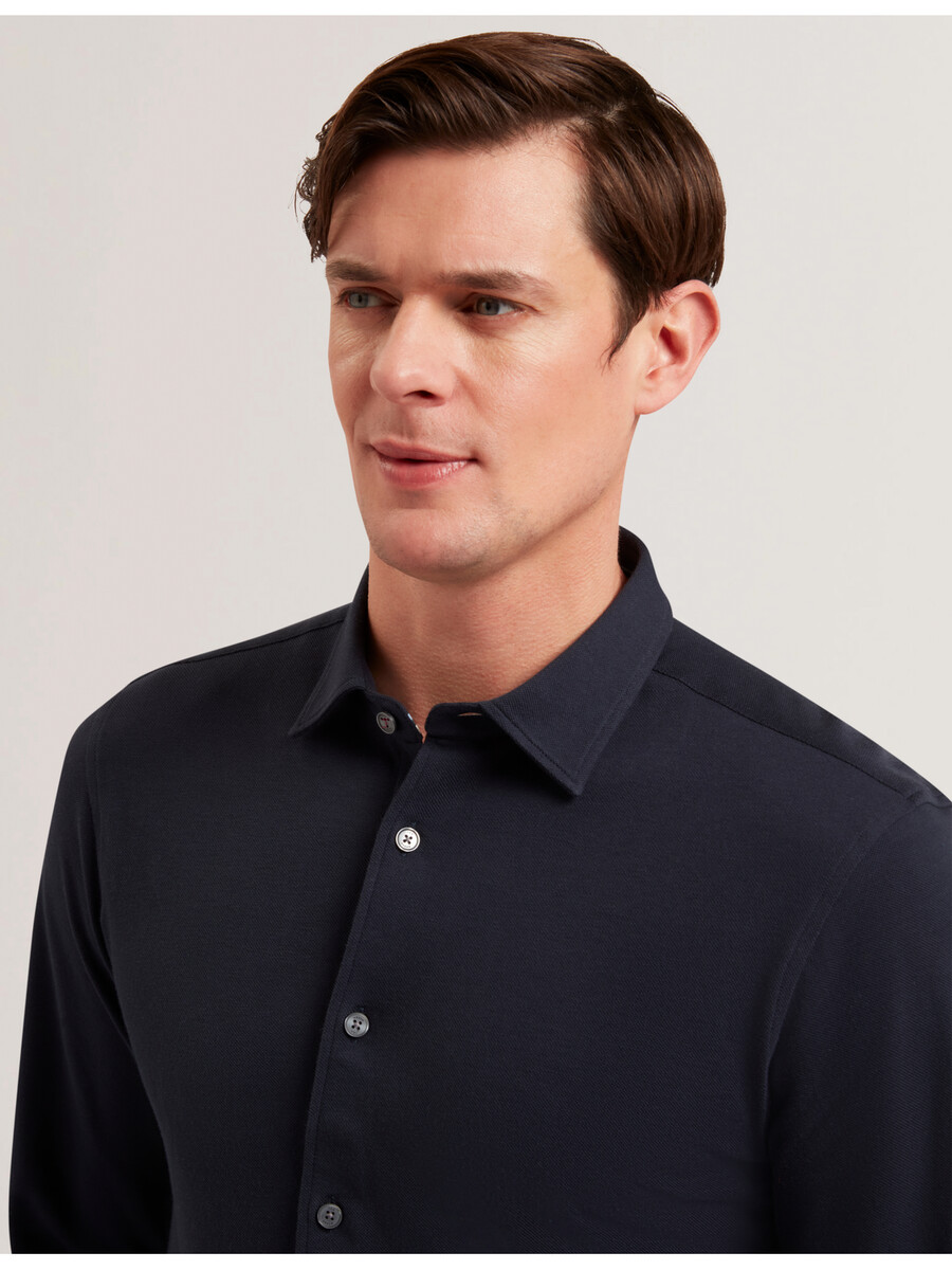 luckey - t-shirt met lange mouwen van katoenpiquéjersey normale maat
