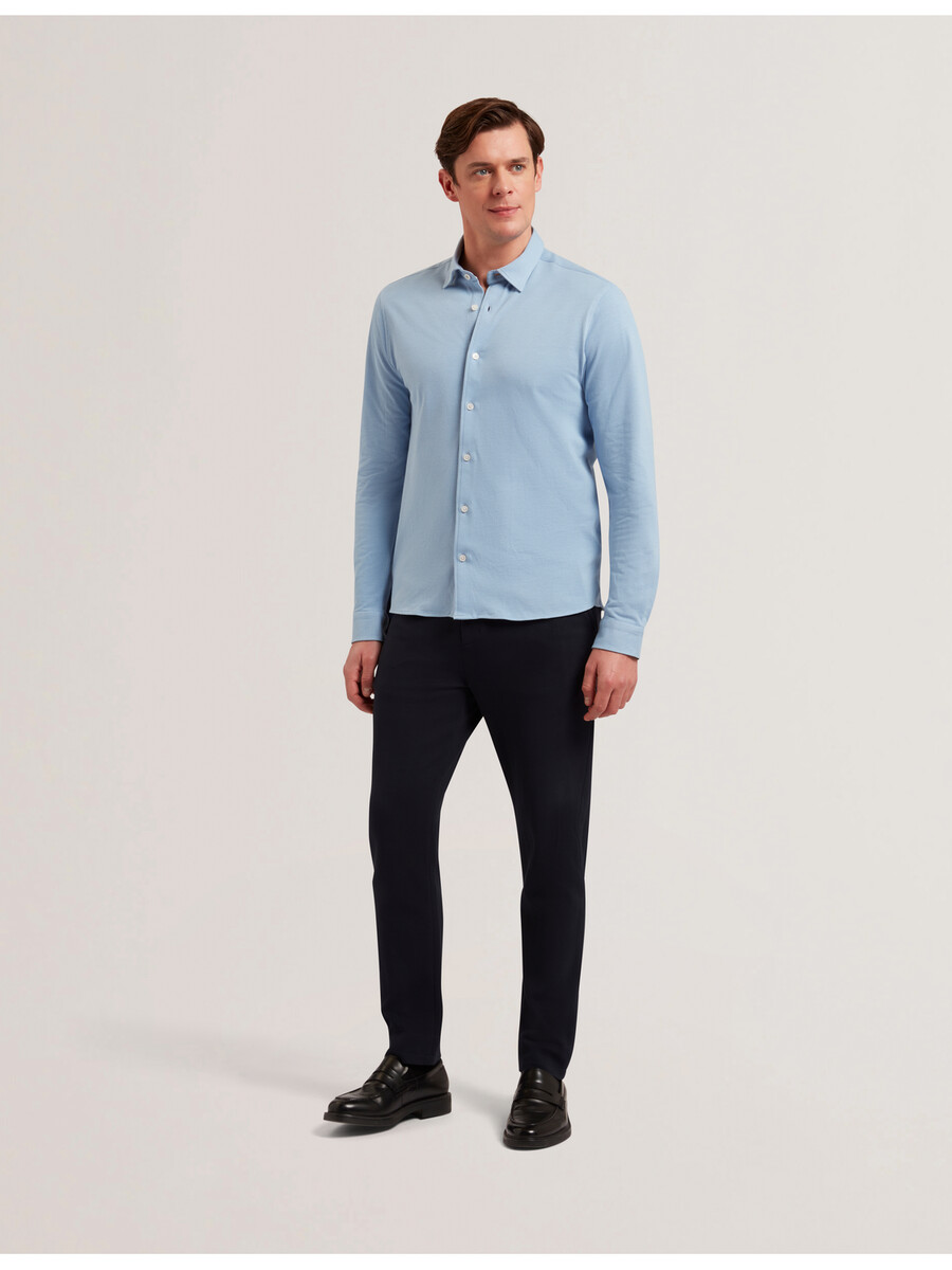 luckey - t-shirt met lange mouwen van katoenpiquéjersey normale maat