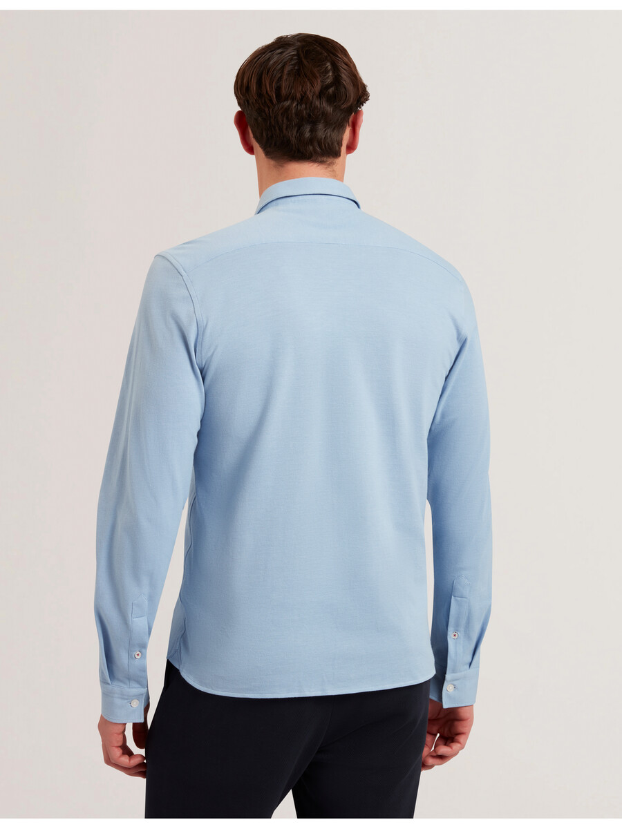 luckey - t-shirt met lange mouwen van katoenpiquéjersey normale maat
