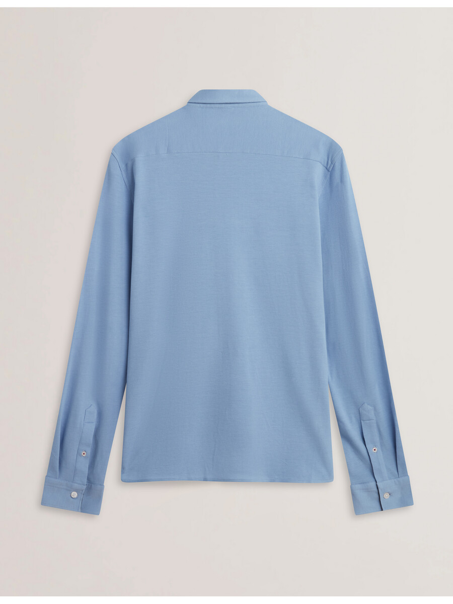 luckey - t-shirt met lange mouwen van katoenpiquéjersey normale maat