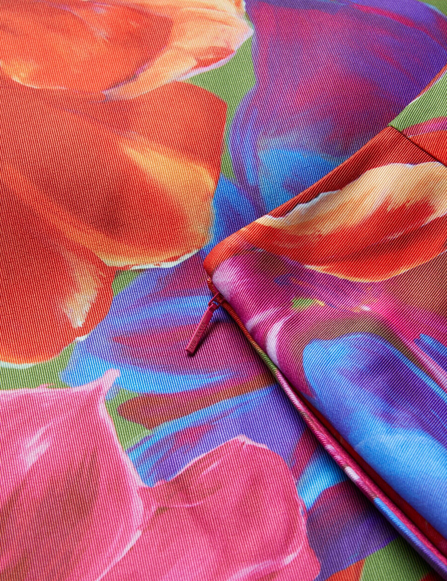 joralee - midi-wikkelrok met print