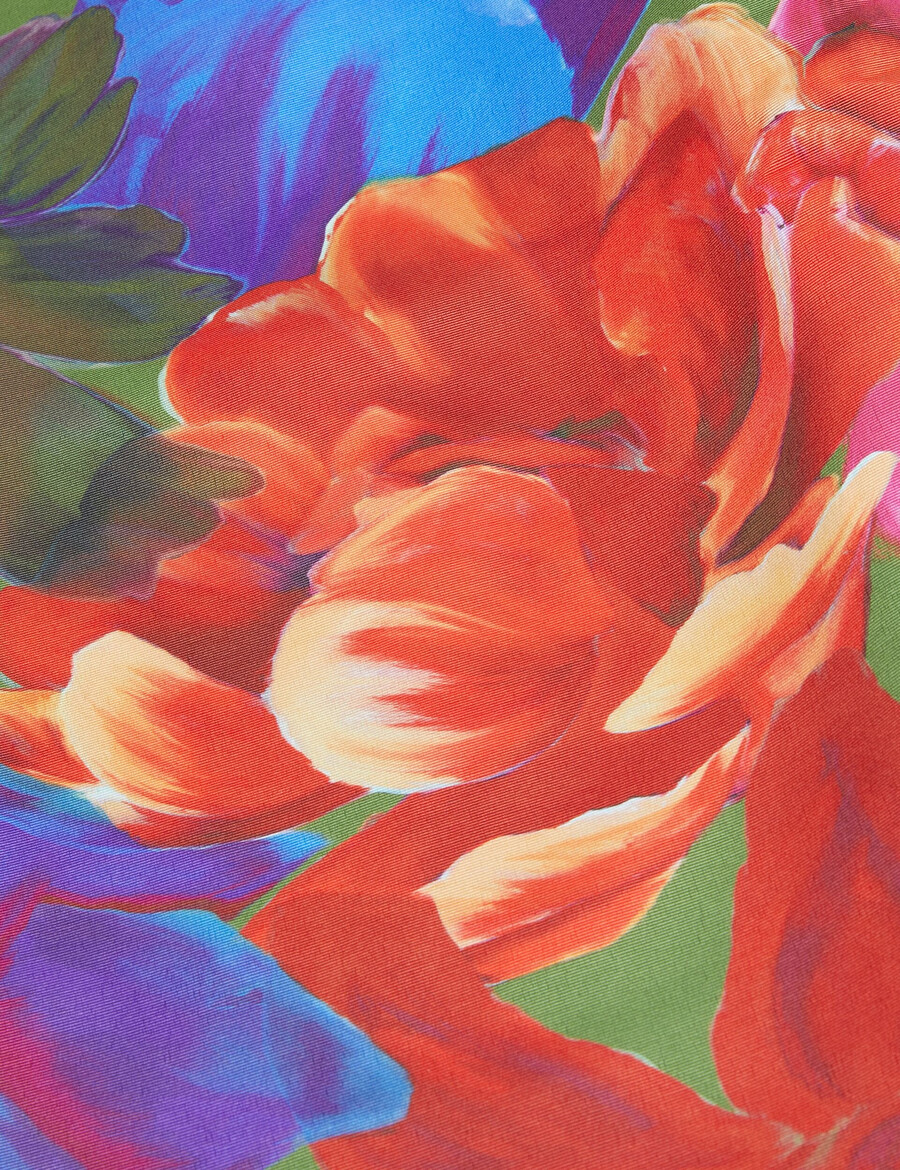 joralee - midi-wikkelrok met print