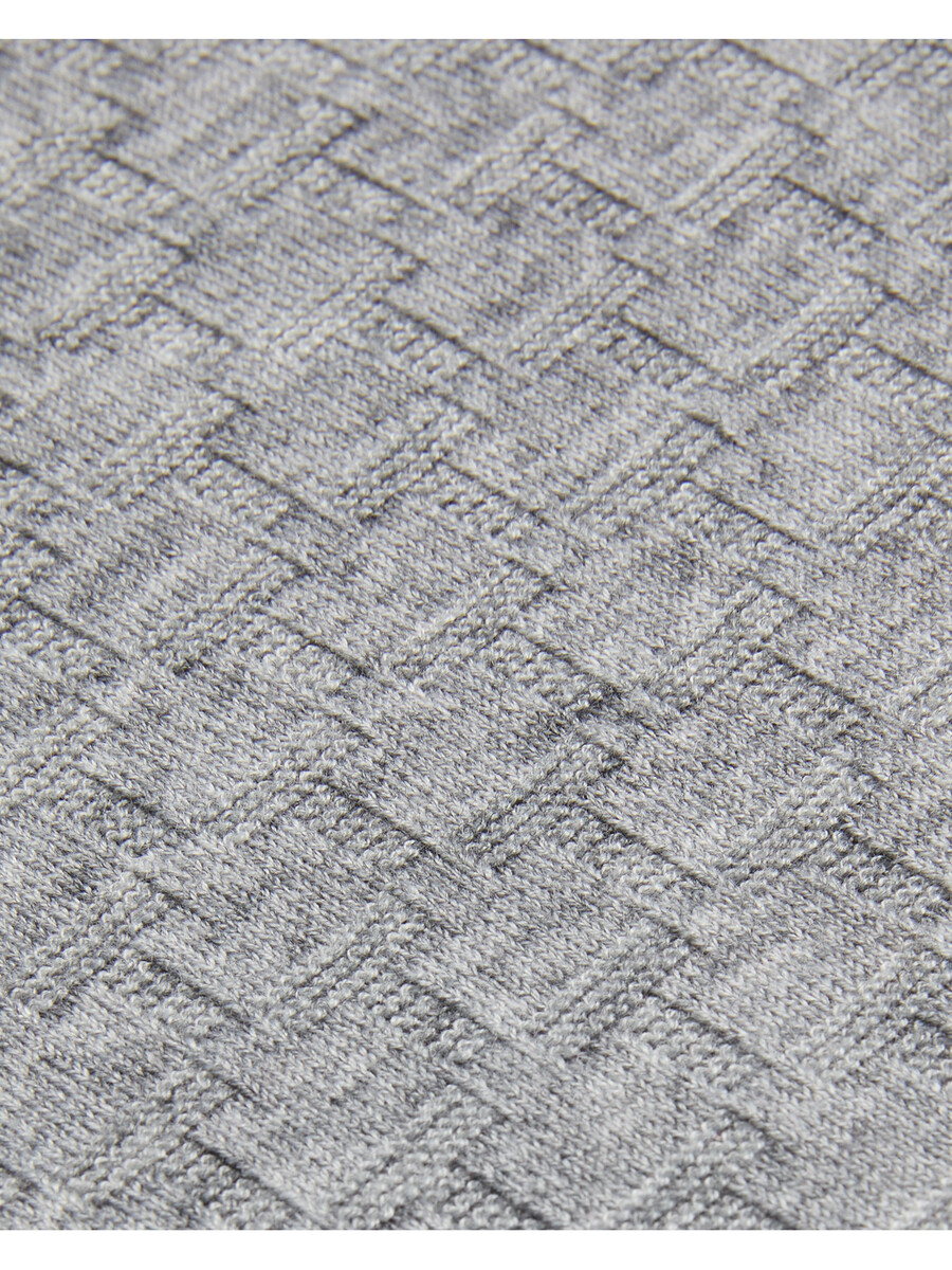 loung - trui met ronde hals en textuur gebreide trui