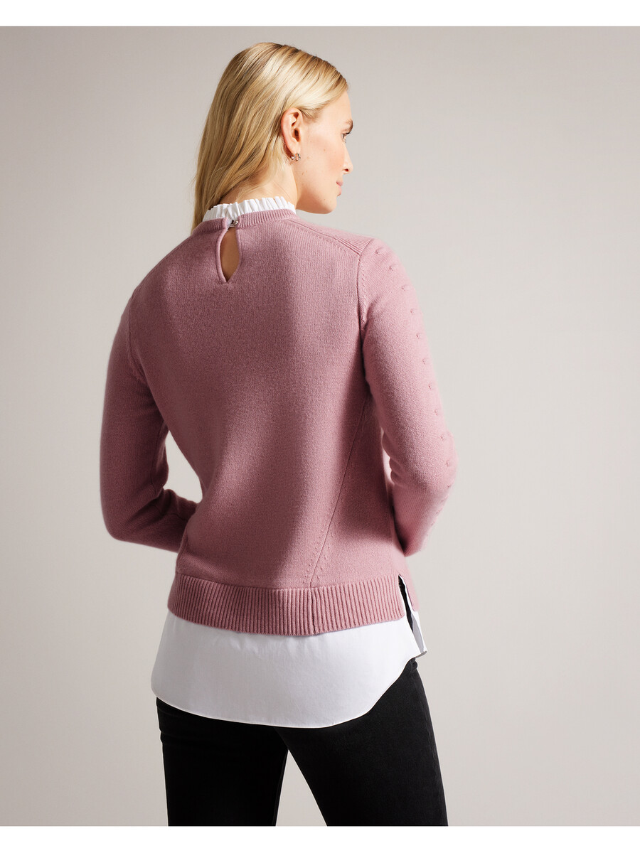lissiah - trui met bobbeldetails aan de zoom