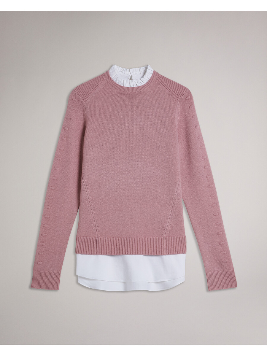 lissiah - trui met bobbeldetails aan de zoom