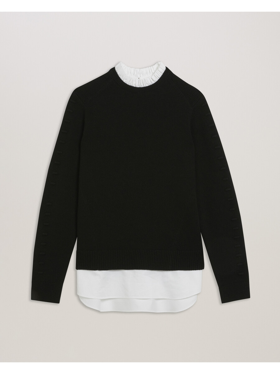 lissiah - trui met bobbeldetails aan de zoom