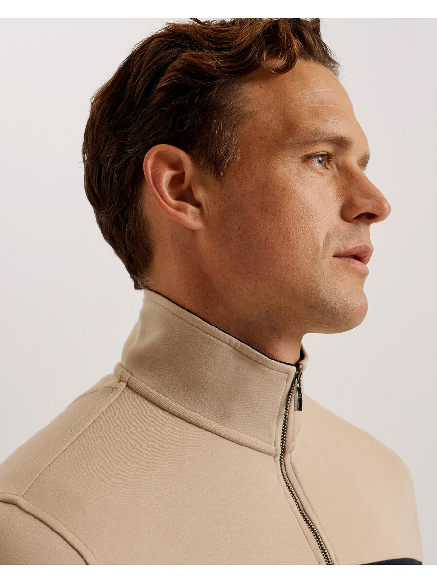 veller - longsleeve regular fit half zip