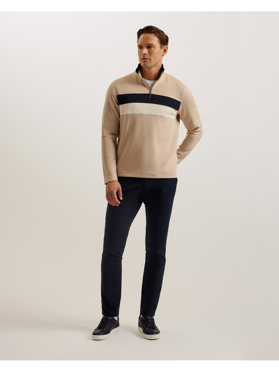 veller - longsleeve regular fit half zip
