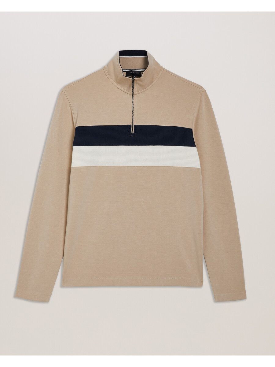 veller - longsleeve regular fit half zip