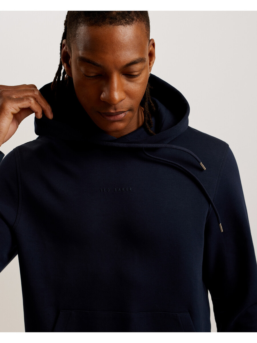 drotow - hoodie van katoenmix met logo-details