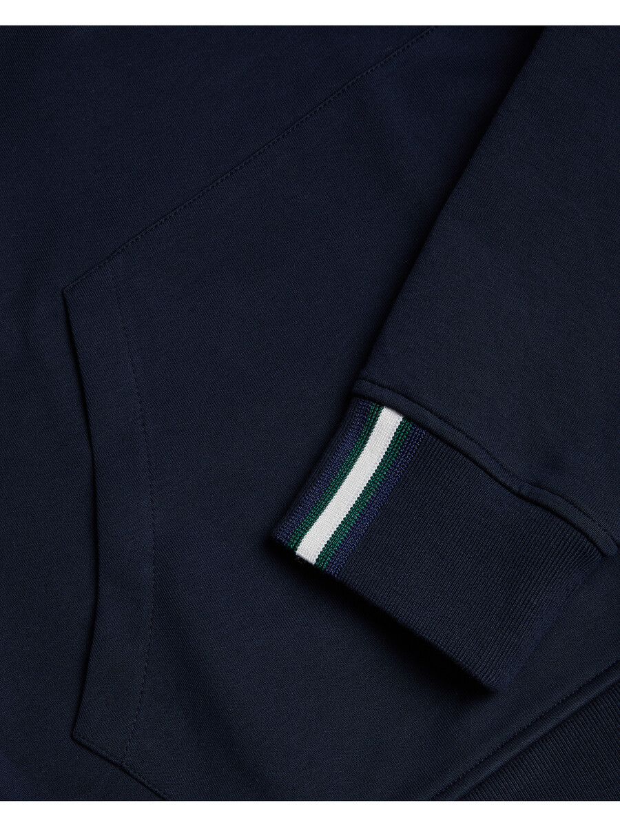 drotow - hoodie van katoenmix met logo-details