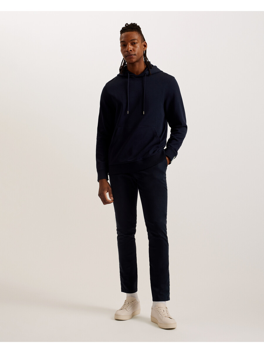 drotow - hoodie van katoenmix met logo-details