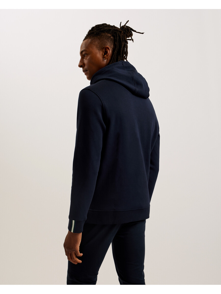 drotow - hoodie van katoenmix met logo-details