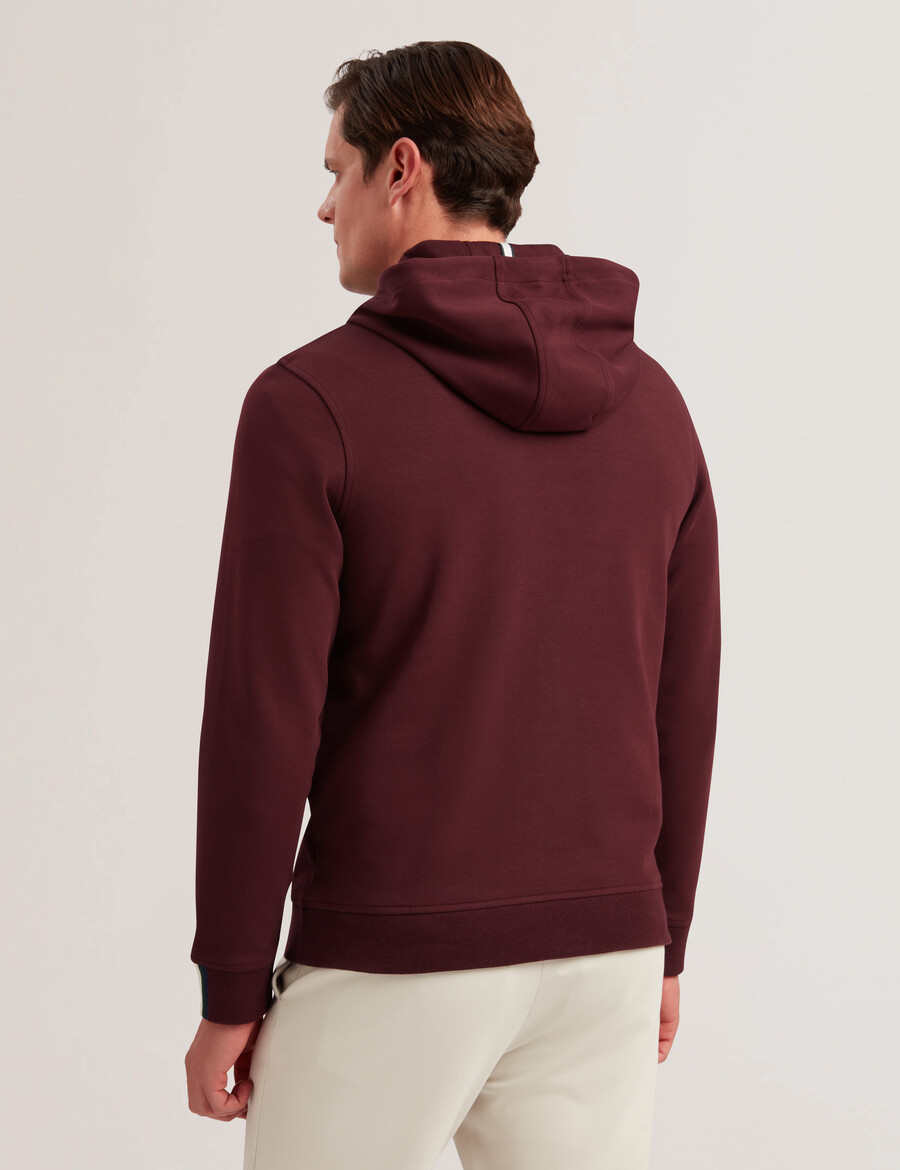 drotow - hoodie van katoenmix met logo-details