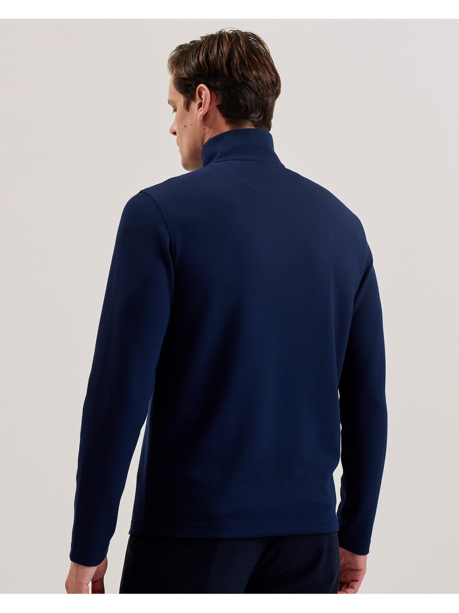 longman - sweatshirt met ombre strepen en halve rits