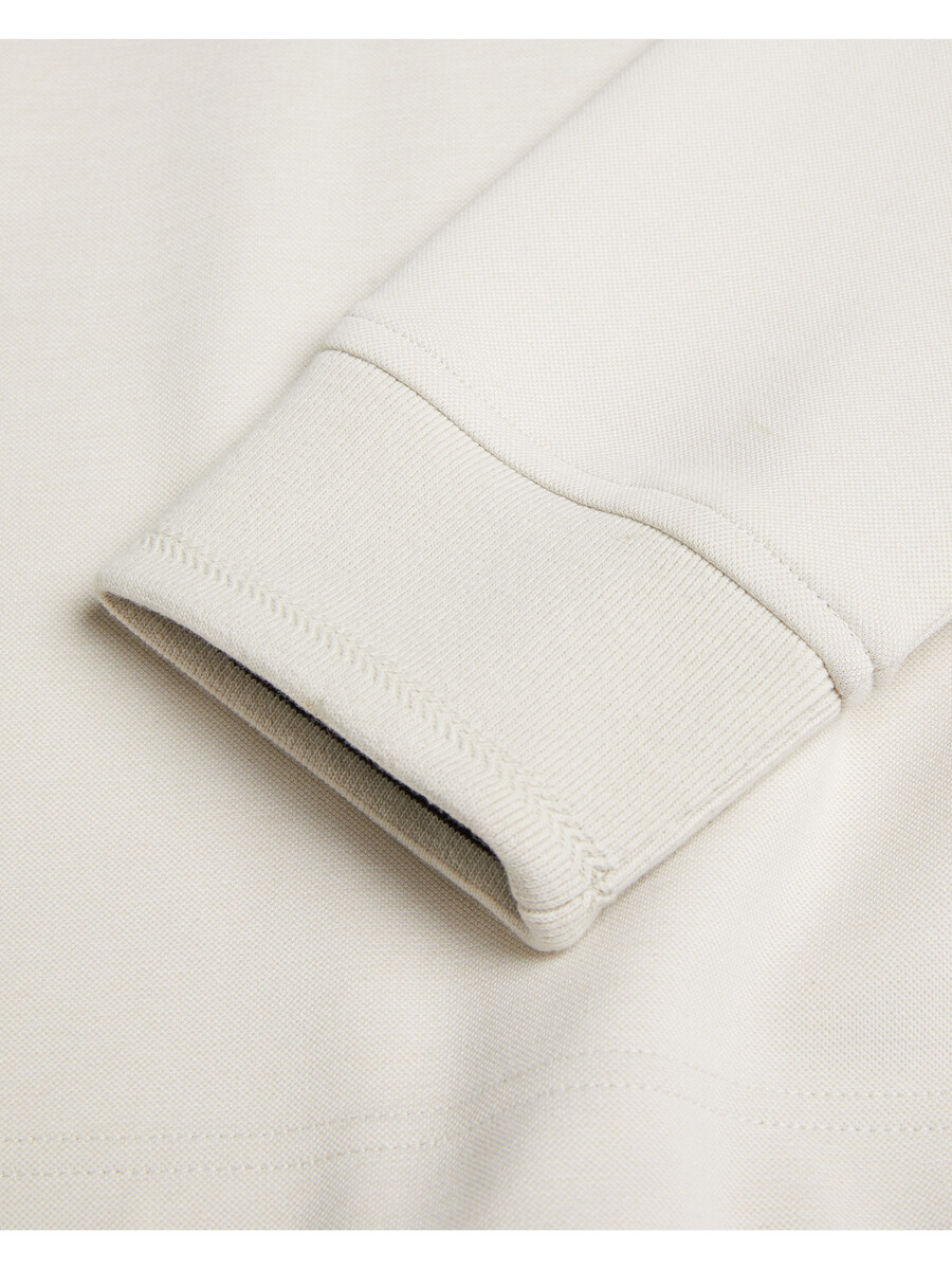 pryor - sweatshirt met halve rits en trechterhals
