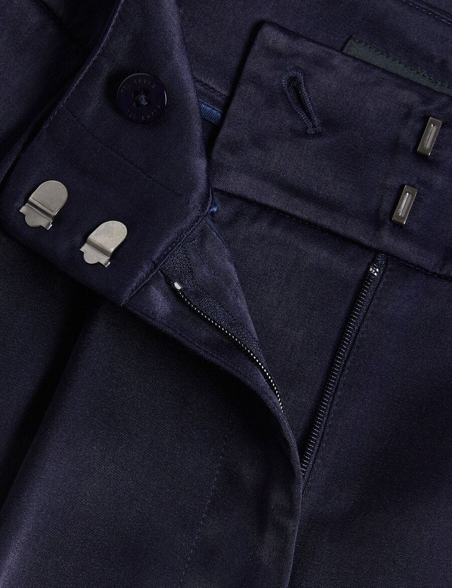 teerut - satijnen getailleerde wijde broek