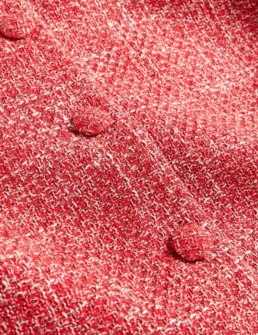 sumi - kort jasje met ronde hals van bouclé
