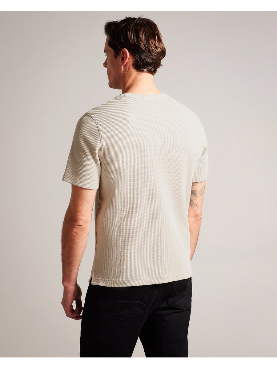 frute - t-shirt met korte mouwen en normale pasvorm met textuur