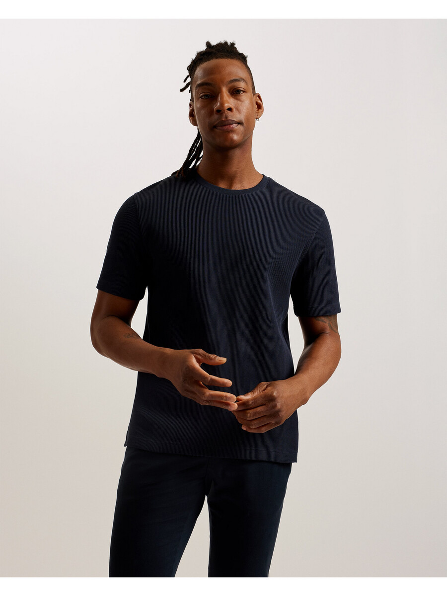 frute - t-shirt met korte mouwen en normale pasvorm met textuur
