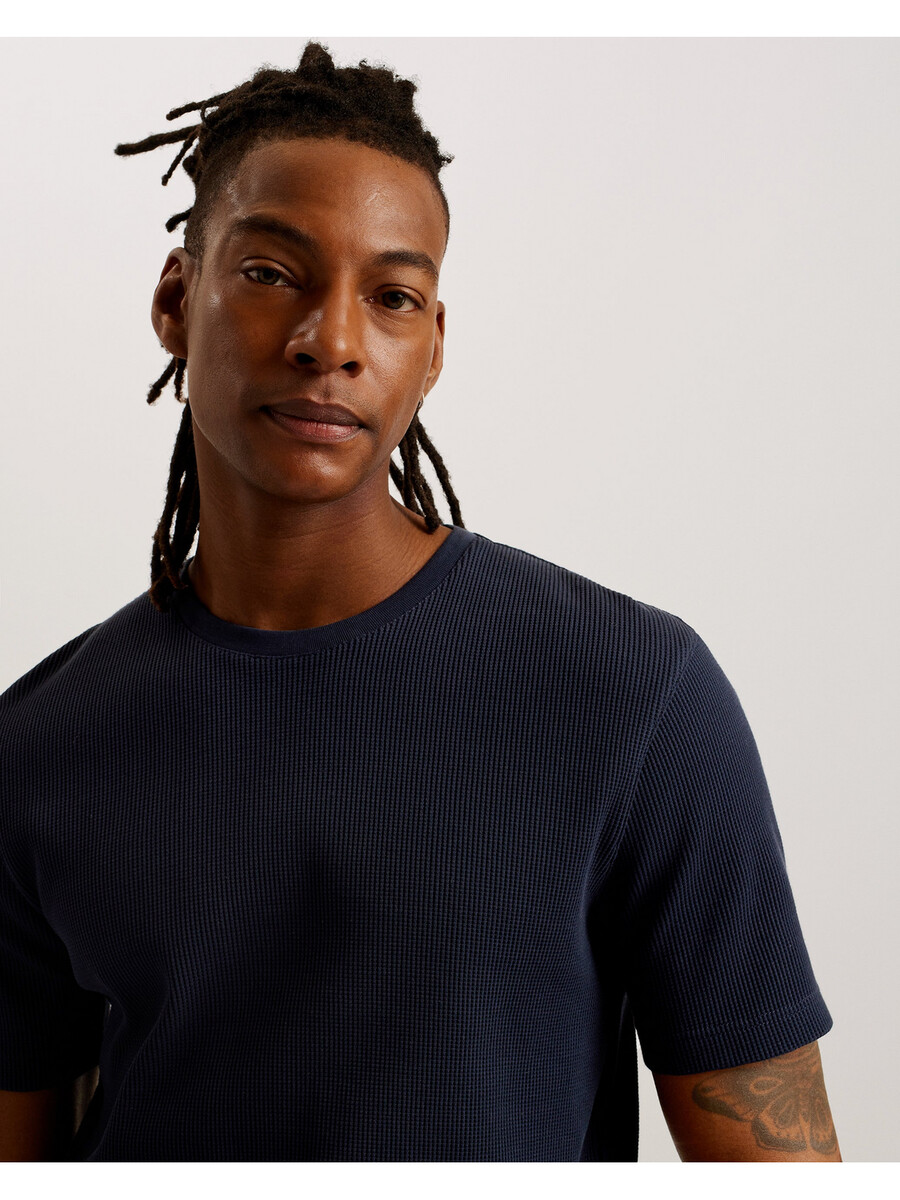 frute - t-shirt met korte mouwen en normale pasvorm met textuur
